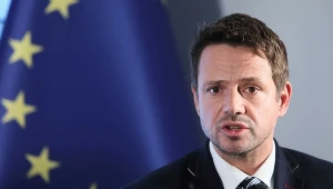 Rafał Trzaskowski podczas konferencji prasowej Koalicji Obywatelskiej