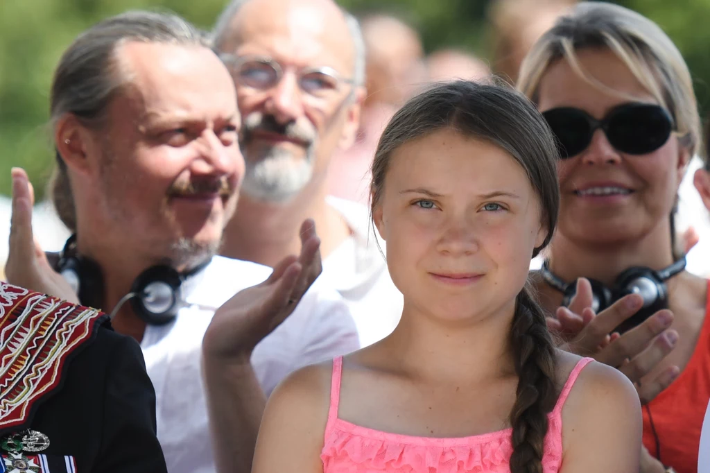 Greta Thunberg i jej rodzice Greta Thunberg i jej rodzice