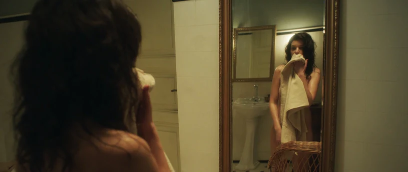 Maria Dębska w filmie "Czarny Mercedes" (screen z trailera)