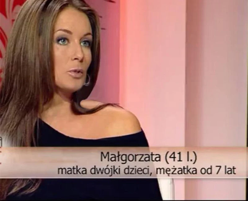 W 2010 roku pojawiła się w telewizji jako 41-letnia matka dwójki dzieci...