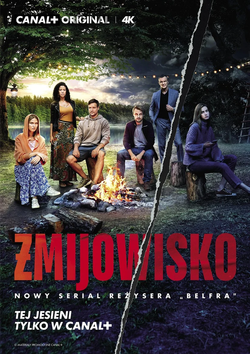 Bohaterowie "Żmijowiska" na plakacie produkcji 