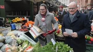 Prezydent Grudziądza Maciej Glamowski - na zdj. obok Aleksandry Dulkiewicz