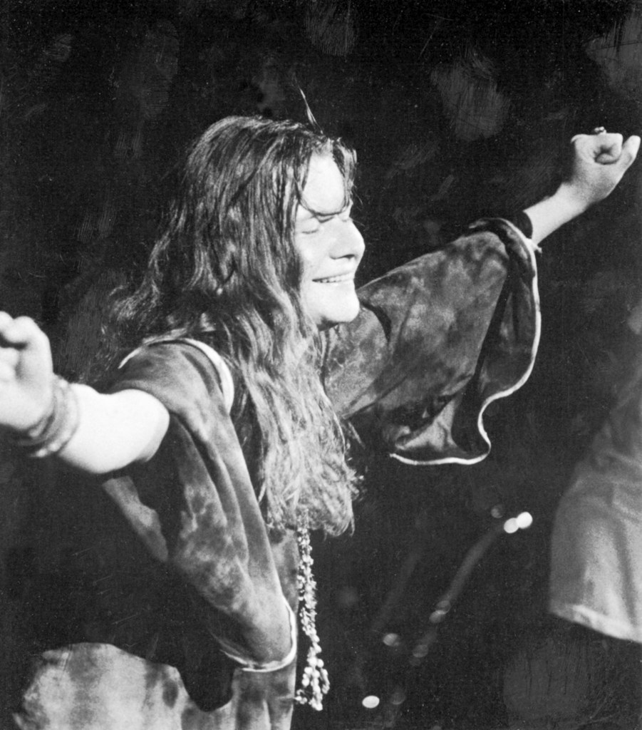 Janis Joplin na scenie w drugiej połowie lat 60.