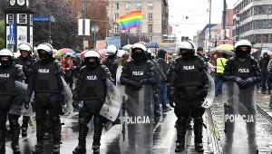 Policja na trasie Marszu Równości we Wrocławiu