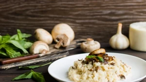 Risotto z grzybami i parmezanem