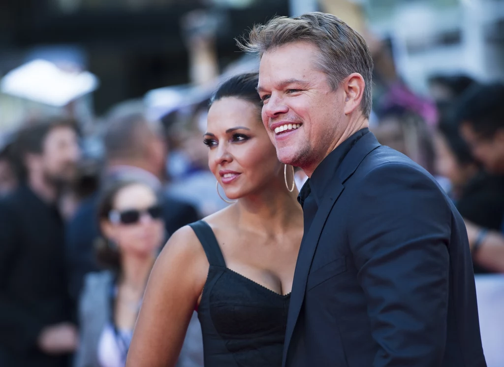 Matt Damon i jego żona Luciana Barroso