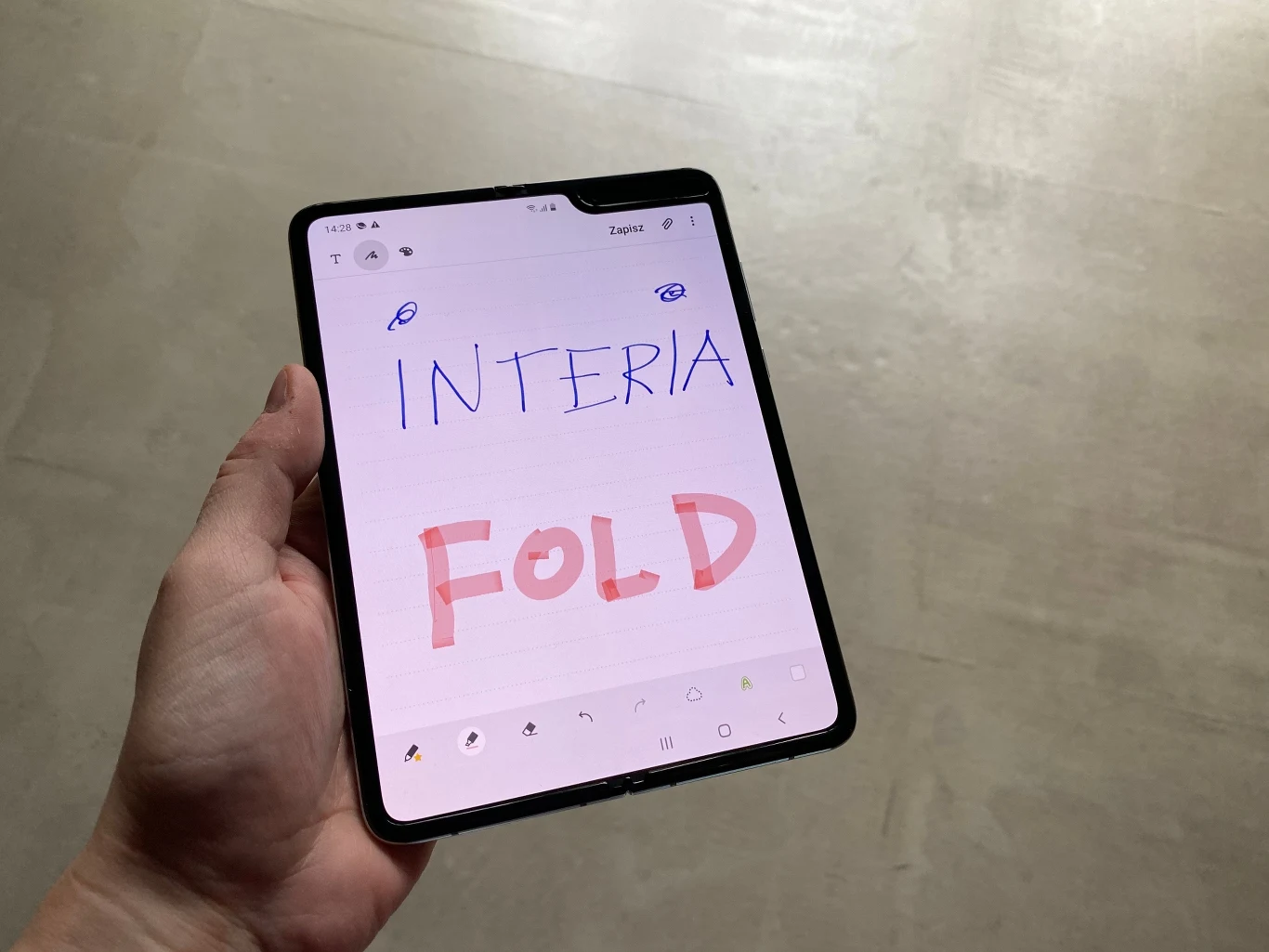 Krótki materiał wideo prezentujący Galaxy Folda 