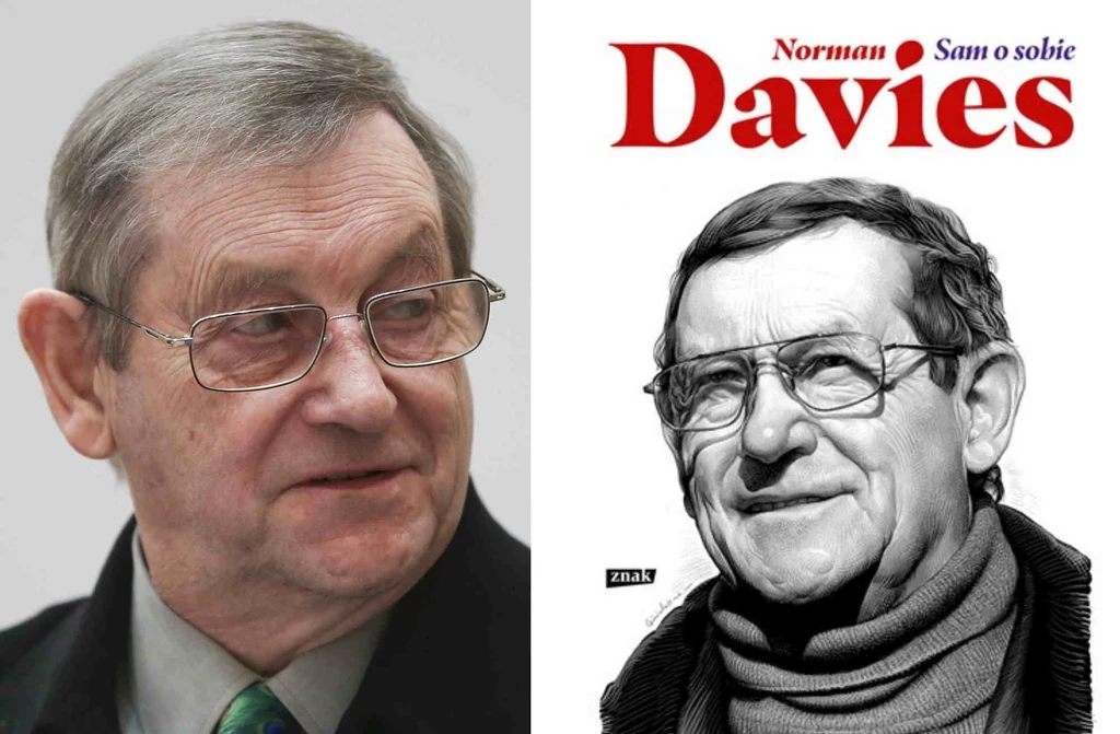 Norman Davies i okładka jego autobiografii