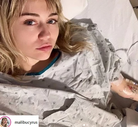 Miley Cyrus jest w szpitalu.