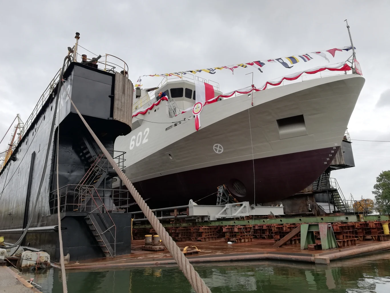 "Albatros" tuż przed wodowaniem