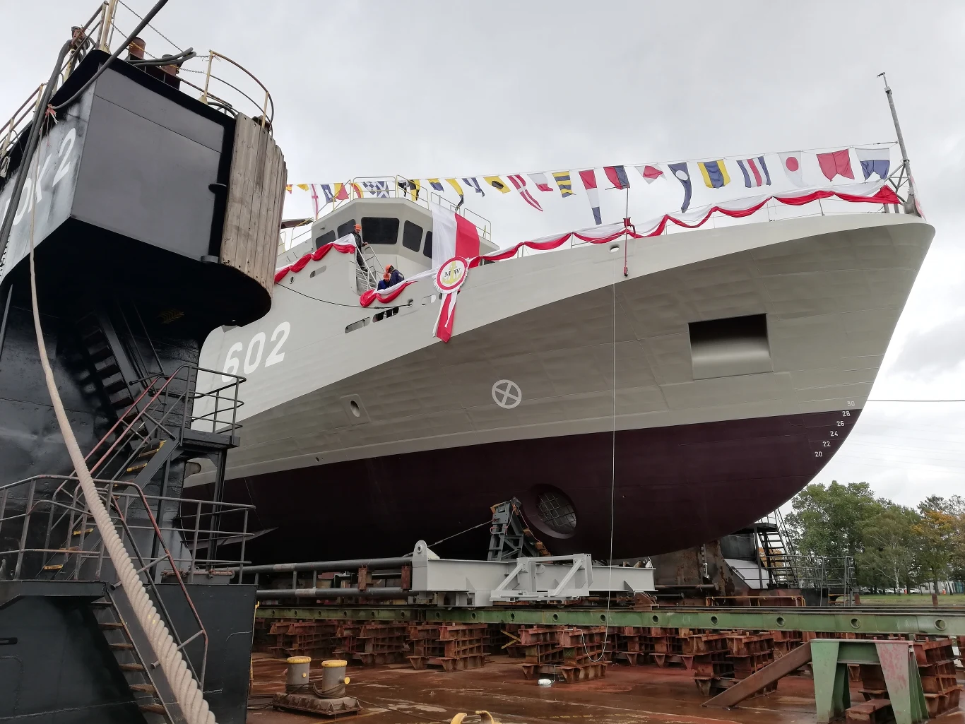 "Albatros" tuż przed wodowaniem