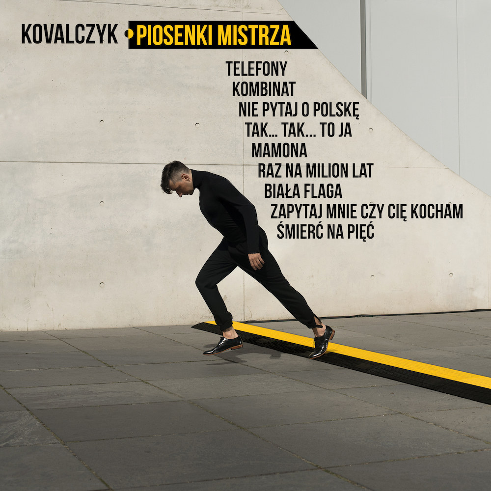 Kovalczyk na okładce płyty "Piosenki Mistrza"