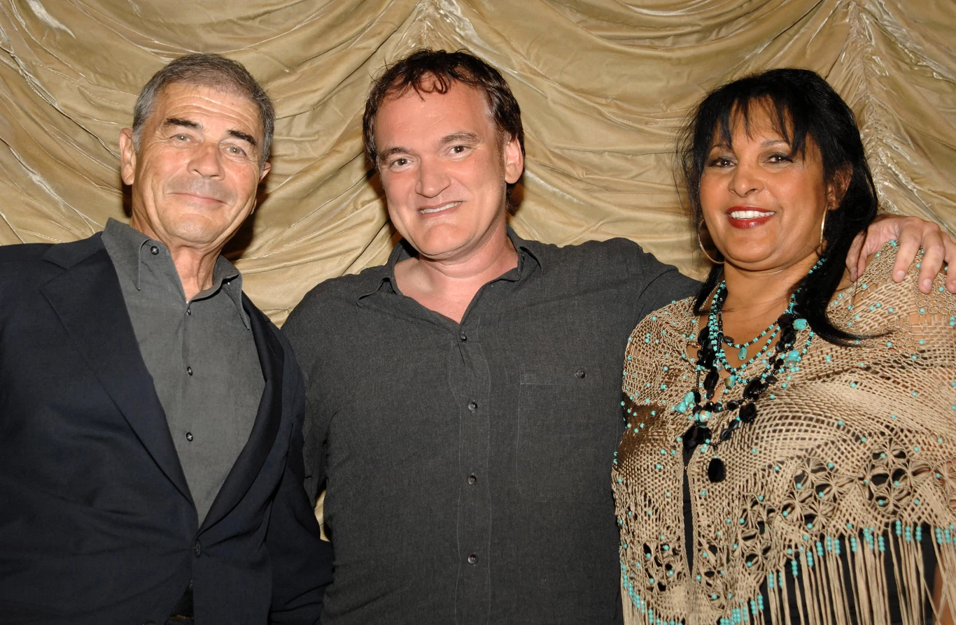 Robert Forster, Quentin Tarantino i Pam Grier podczas pokazu "Jackie Brown" w 2011 roku