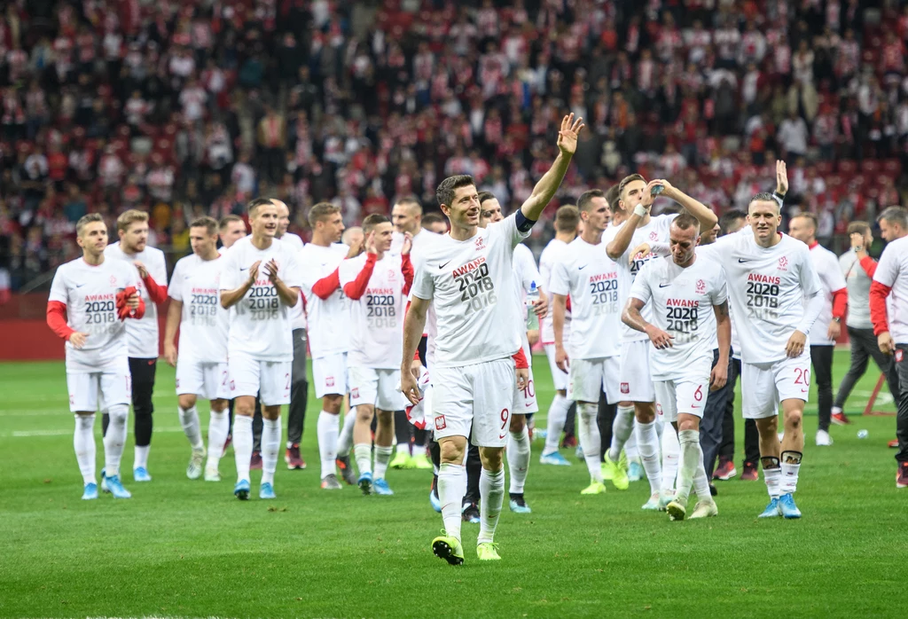 Polscy piłkarze po awansie na finały Euro 2020 Polscy piłkarze po awansie na finały Euro 2020