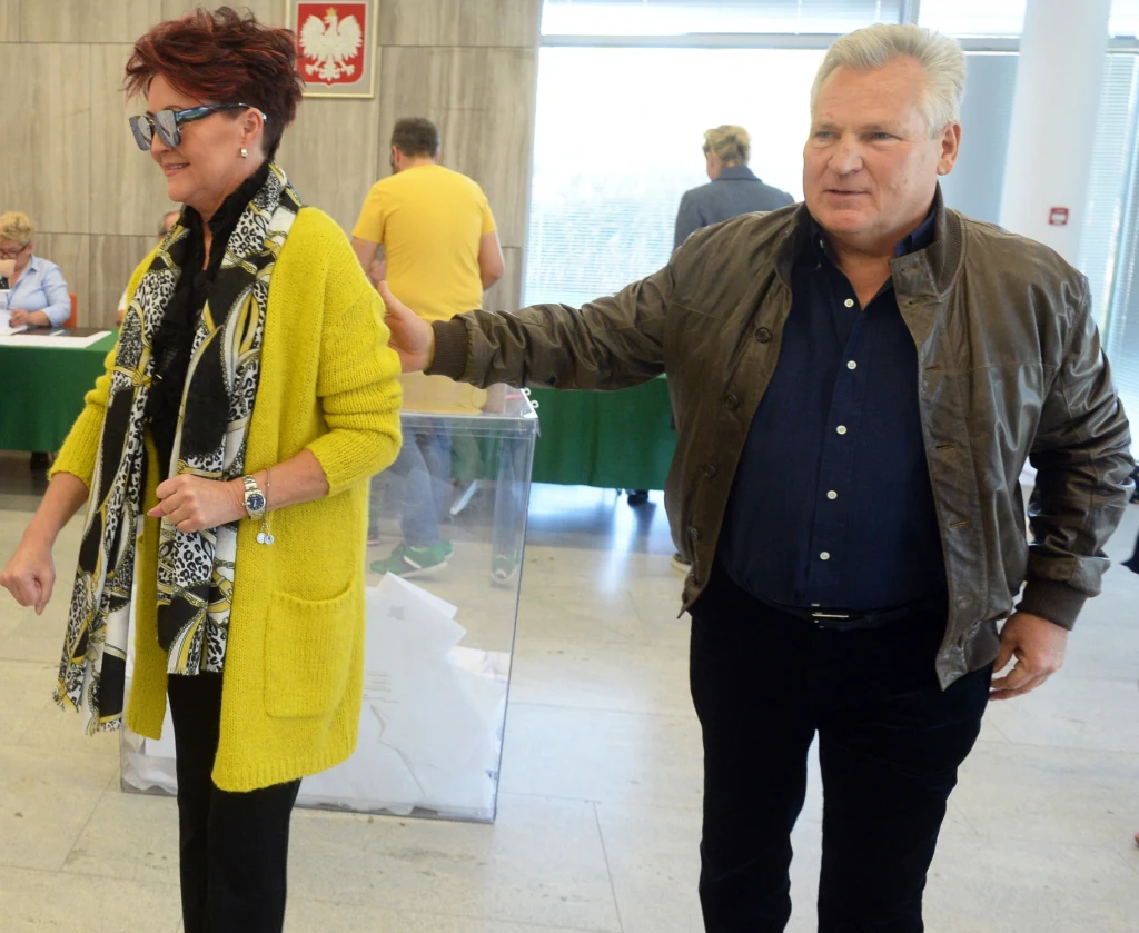 Aleksander Kwaśniewski z żoną Jolantą