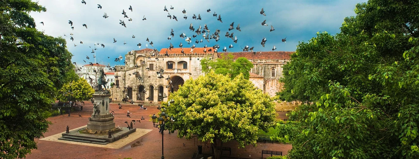 Starówka w Santo Domingo na Dominikanie. 