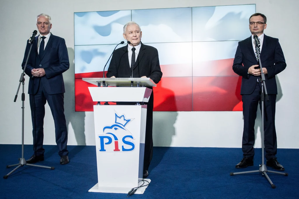 Wystąpienie liderów Zjednoczonej Prawicy, fot. archiwalne Wystąpienie liderów Zjednoczonej Prawicy, fot. archiwalne