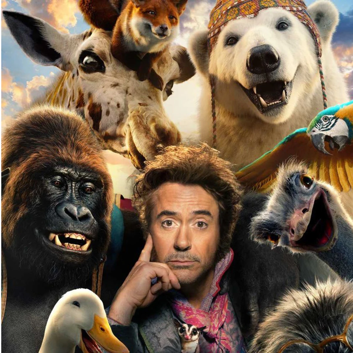 Robert Downey Jr. na plakacie filmu "Doktor Dolittle"