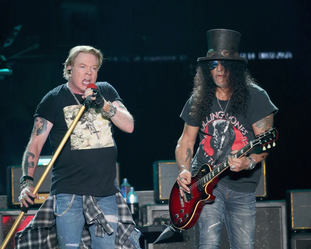 Axl Rose i Slash (Guns N' Roses) w akcji