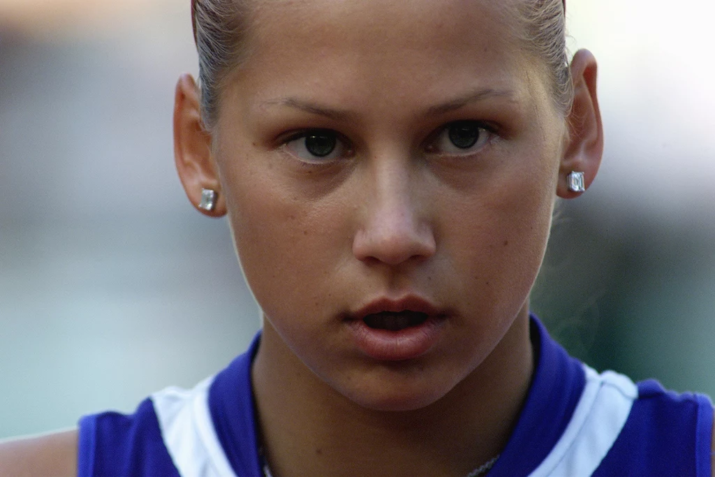 Anna Kournikova na początku kariery, 1981 Anna Kournikova na początku kariery, 1981