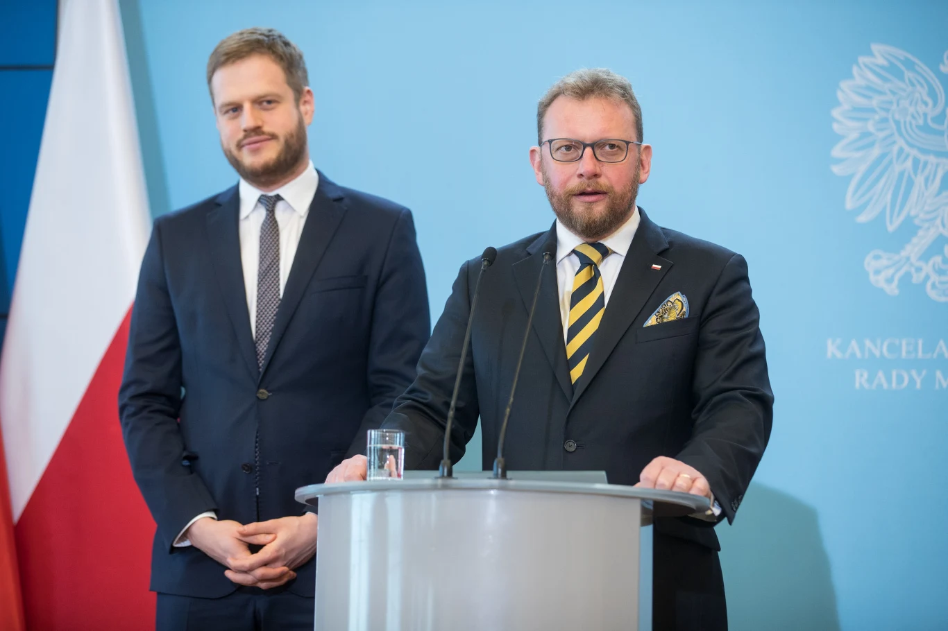 Wiceminister zdrowia Janusz Cieszyński i minister Łukasz Szumowski Wiceminister zdrowia Janusz Cieszyński i minister Łukasz Szumowski