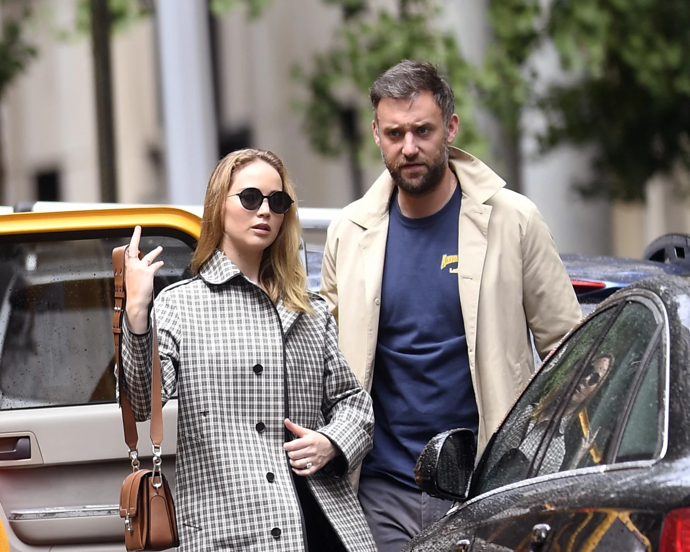 Jennifer Lawrence z narzeczonym Jennifer Lawrence z narzeczonym