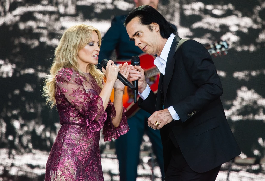 Nick Cave i Kylie Minogue podczas festiwalu Glastonbury 2019 Nick Cave i Kylie Minogue podczas festiwalu Glastonbury 2019