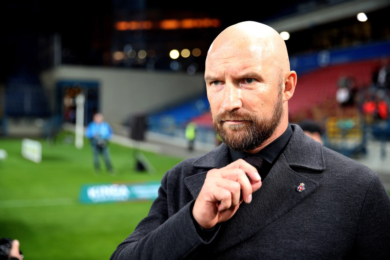 Trener Wisły Maciej Stolarczyk Trener Wisły Maciej Stolarczyk