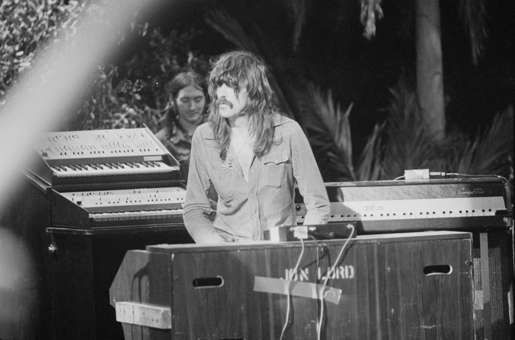 Jon Lord z Deep Purple podczas California Jam - 6 kwietnia 1974 r.