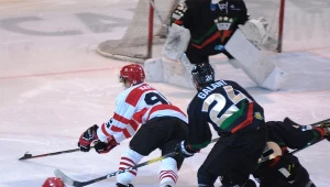 Hokeiści GKS-u Tychy w meczu z Comarch Cracovią