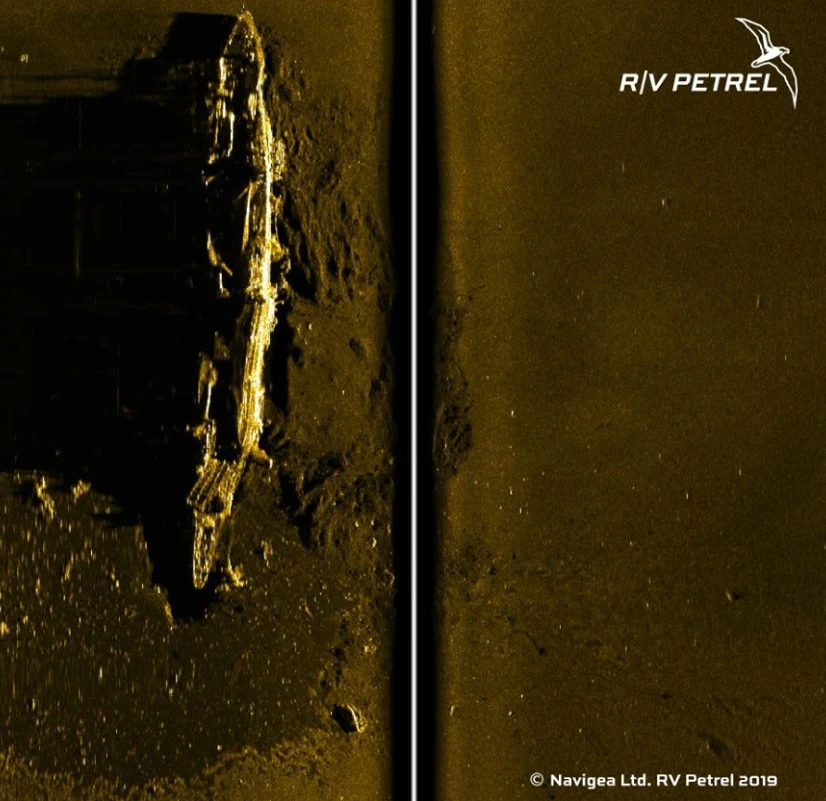 Odnaleziony wrak. Zdjęcia: Vulcan Odnaleziony wrak. Zdjęcia: Vulcan