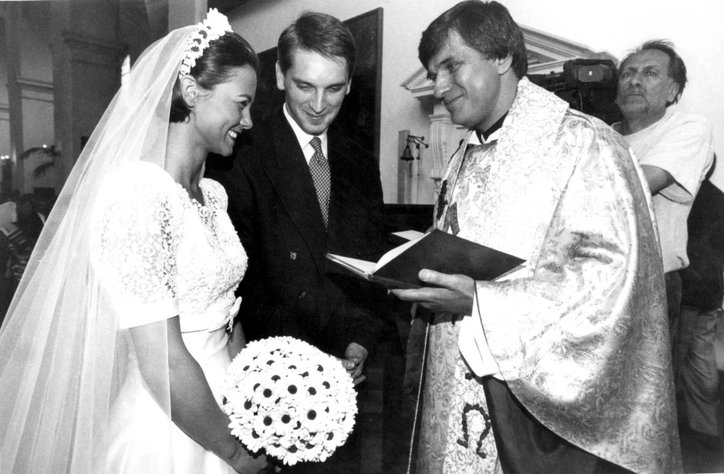 Kinga Rusin i Tomasz Lis w dniu ślubu Kinga Rusin i Tomasz Lis w dniu ślubu