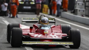 Jody Scheckter w bolidzie Ferrari