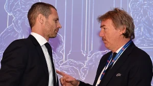 Zbigniew Boniek i szef UEFA Aleksander Ceferin