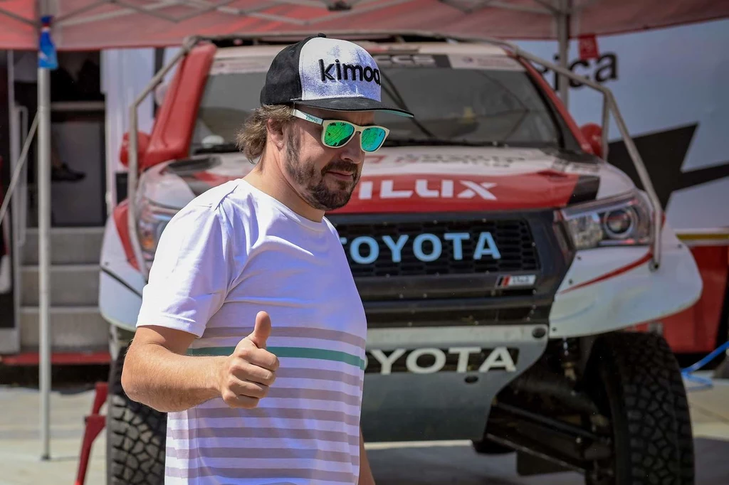 Fernando Alonso podczas rajdu Lichtenburg 400