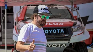 Fernando Alonso podczas rajdu Lichtenburg 400