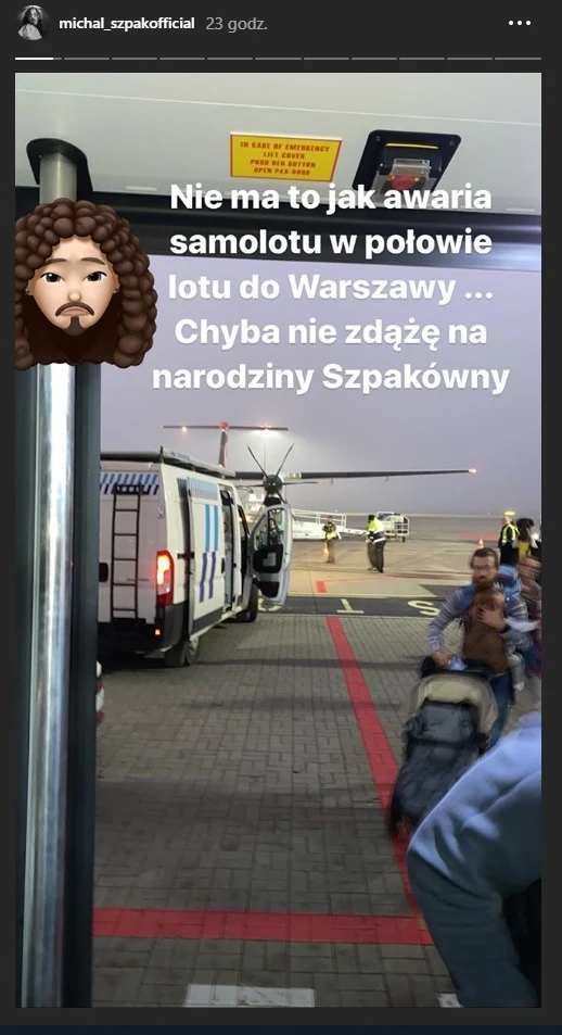 Michał Szpak relacjonował na swoim Instagramie całą podróż Michał Szpak relacjonował na swoim Instagramie całą podróż