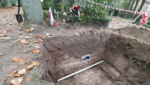 Prace na cmentarzu w miejscowości Fürstenberg