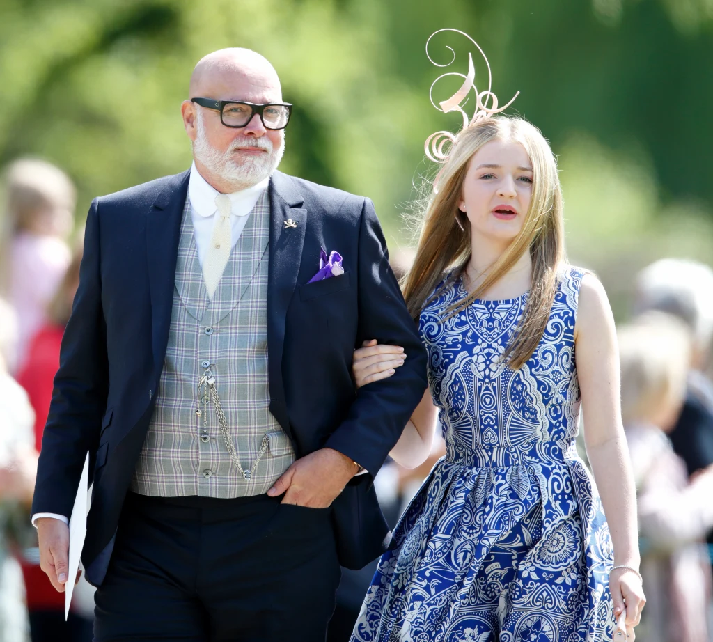 Gary Goldsmith z córką na ślubie Pippy Middleton  Gary Goldsmith z córką na ślubie Pippy Middleton
