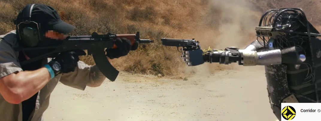 Kadr z najnowszej produkcji kanału Corridor Kadr z najnowszej produkcji kanału Corridor