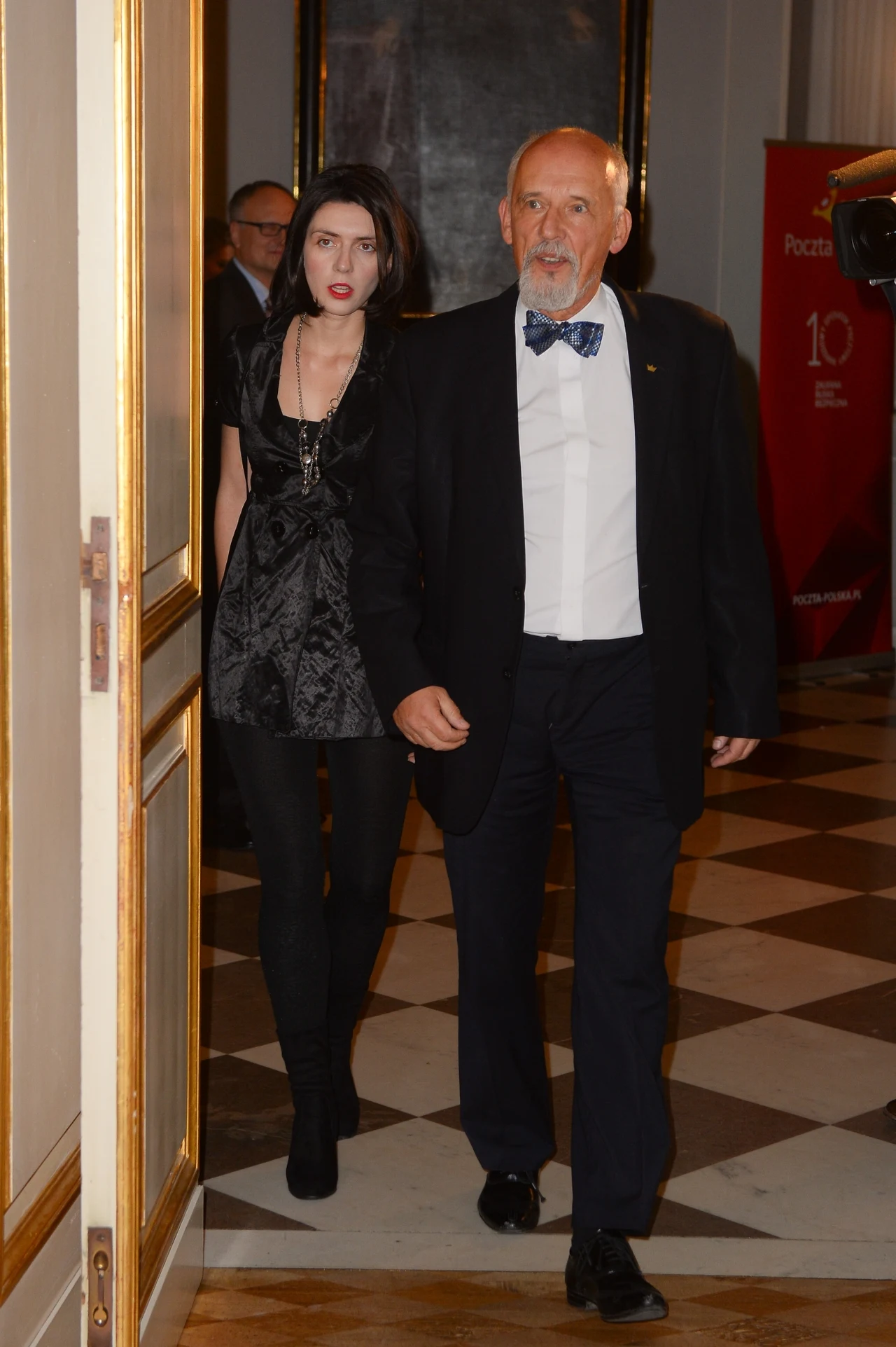 Janusz Korwin-Mikke z żoną