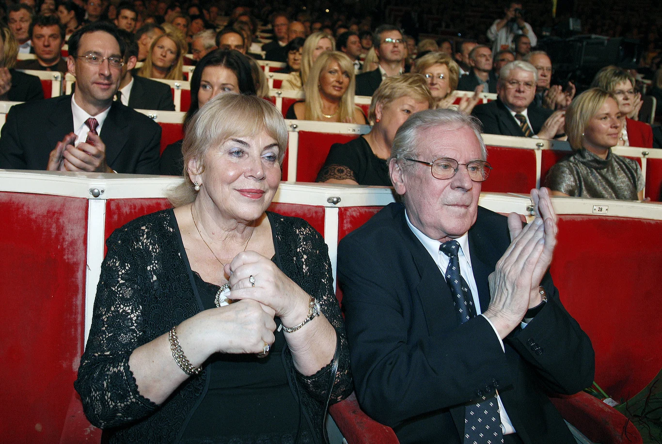 Wiesław Gołas z żoną, 2005 rok