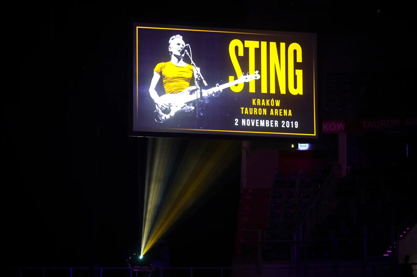 Sting na koncercie w Tauron Arenie Kraków 2 listopada 2019 r.