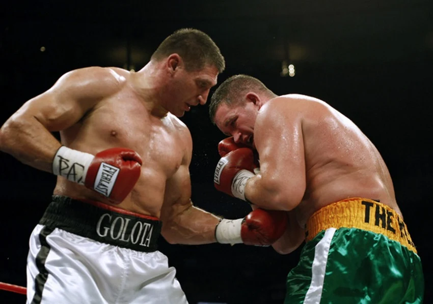 Kadr z walki Andrzej Gołota kontra Kevin McBride Kadr z walki Andrzej Gołota kontra Kevin McBride