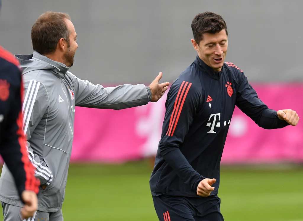 Hansi Flick i Robert Lewandowski Hansi Flick i Robert Lewandowski