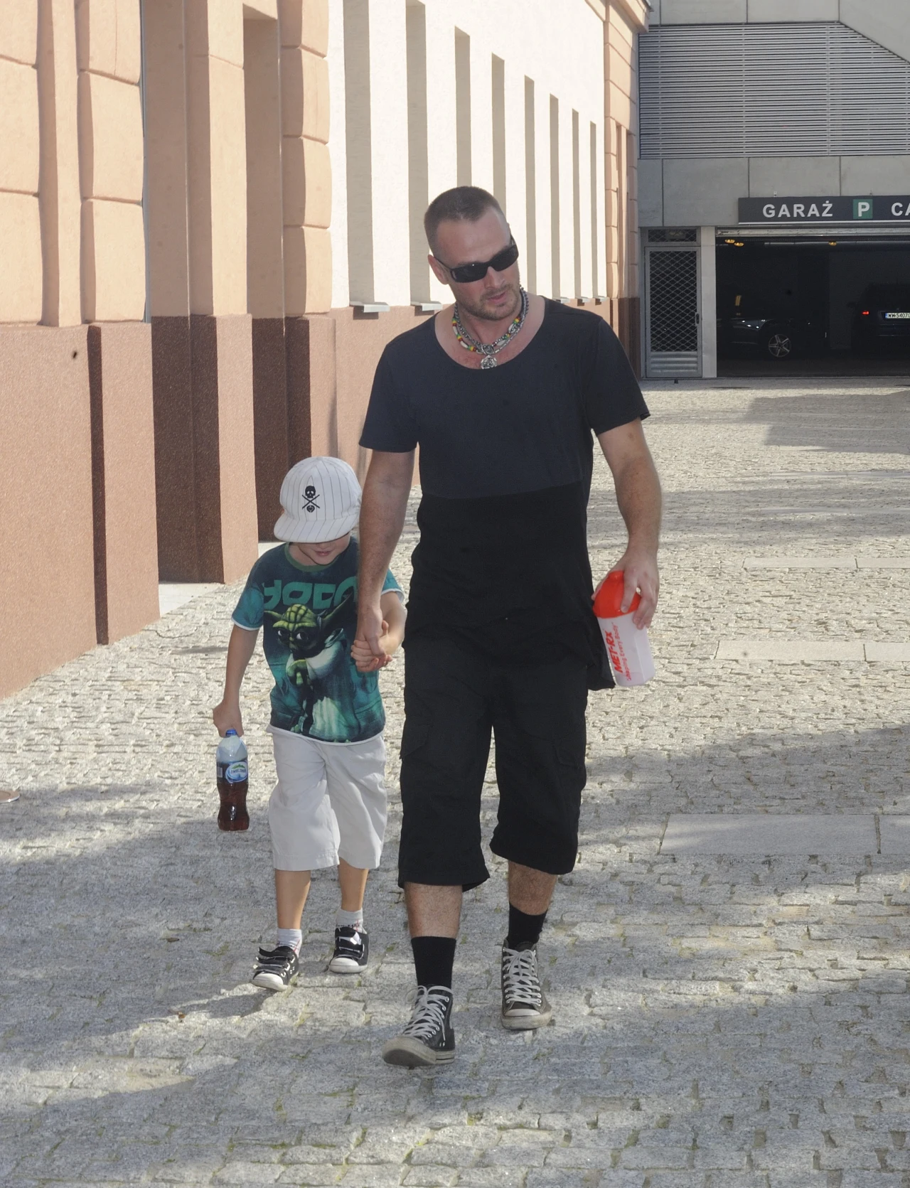 Paweł Małaszyński z synem, 2011 rok