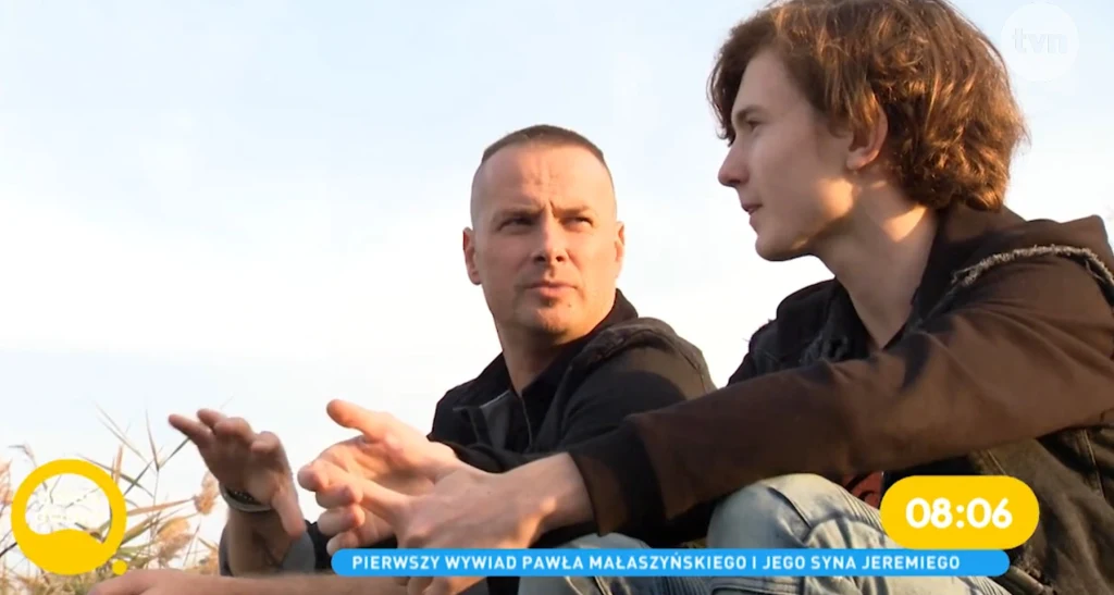 Paweł Małaszyński z synem w "Dzień dobry TVN"