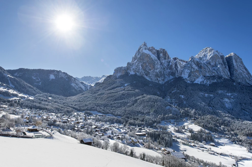 Alpe di Siusi to ulubiona destynacja rodzin z dziećmi i początkujących narciarzy