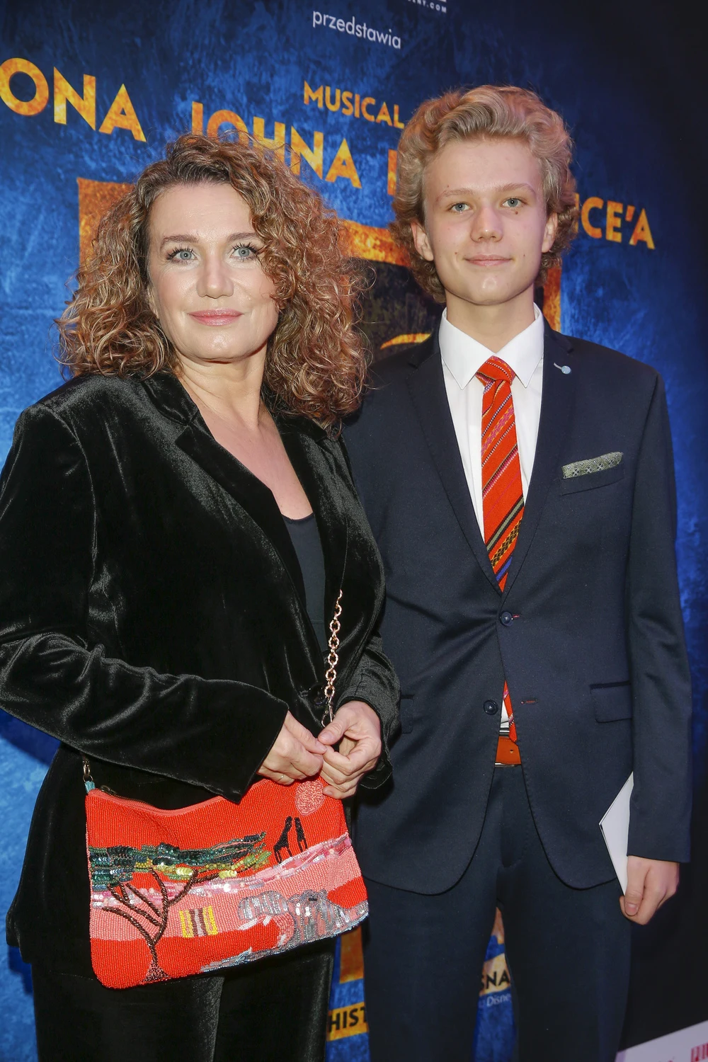 Joanna Trzepiecińska z synem Karolem Joanna Trzepiecińska z synem Karolem