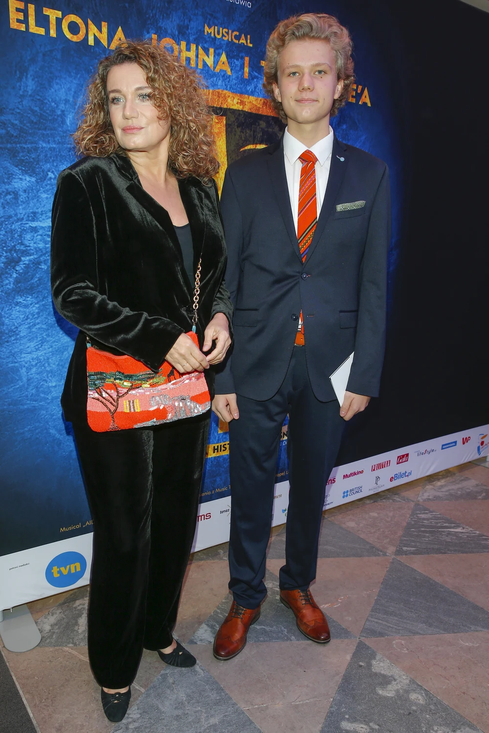 Joanna Trzepiecińska z synem Karolem Joanna Trzepiecińska z synem Karolem